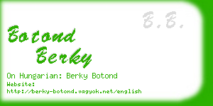 botond berky business card